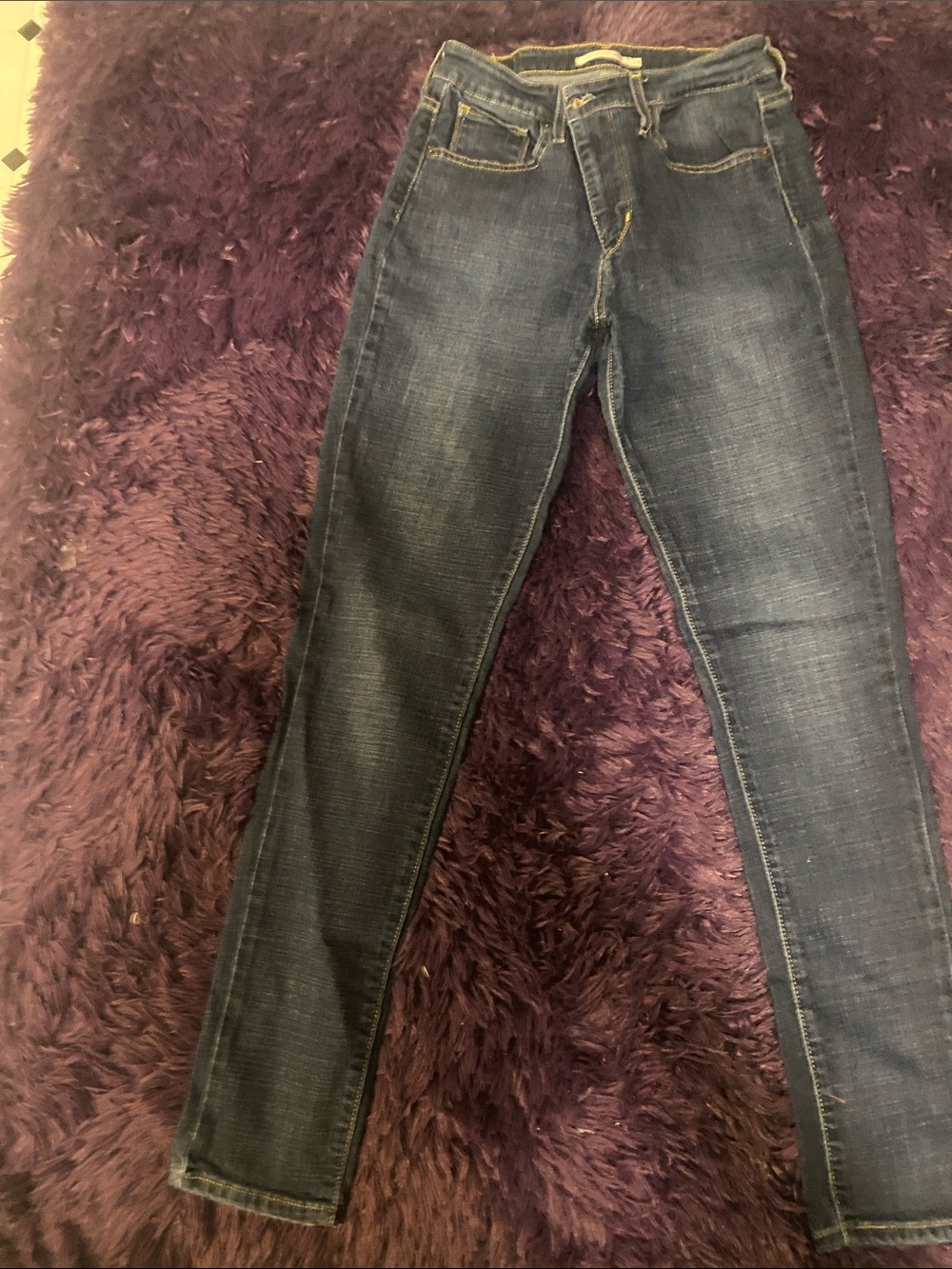 Women’s Skinny Stretch Jeans in Dark Blue